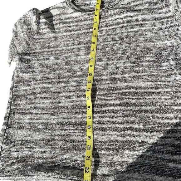 Columbia sweater, brown and cream, long sleeve, stripe women's size L - Picture 6 of 8